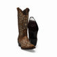 Classic brown western boot with leather finish and traditional stitching details